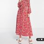 Maxi red floral dress BNWT Image 2