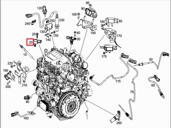 Manifold Pressure Sensor (Mercedes Citan Van)