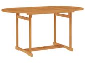 Garden Table 150x90x75 cm Solid Teak Wood