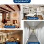 LED Ceiling Light, 18W Daylight White Ceiling Lights, 6500K Kitchen Lights Ceiling, 2100LM Cool White LED Ceiling Lights for Bedroom, Living Room, Hallway, Outside Image 4