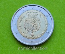 Spain 2018 year Uncirculated 2 Euro coin.