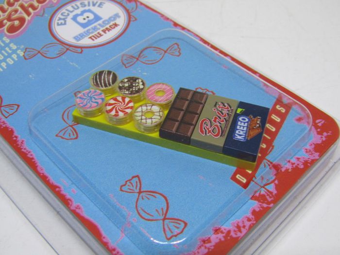 Lego Brick Loot Exclusive Custom Printed Candy Shop Tile Pack New Exclusive RARE AND HARD TO FIND
