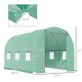 4.5 x 2 x 2m Polytunnel Greenhouse Outdoor Portable Walk-In Greenhouse with Windows Image 2