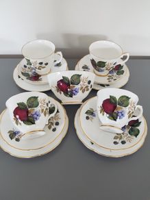 Royal Grafton Tea Cups Saucers Side plates Sugar bowl