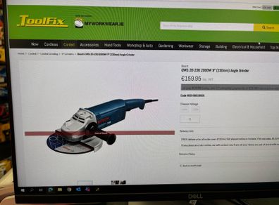 angle grinder 230mm Bosch
