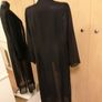 Women's Coat Black Chiffon button shirt coat Image 3
