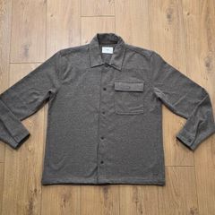 Folk Men's Snap Button Overshirt Shacket Size XL