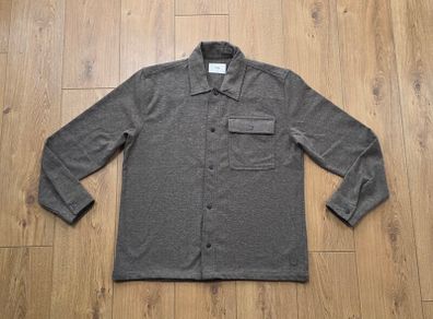 Folk Men's Snap Button Overshirt Shacket Size XL