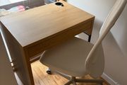 desk and chair