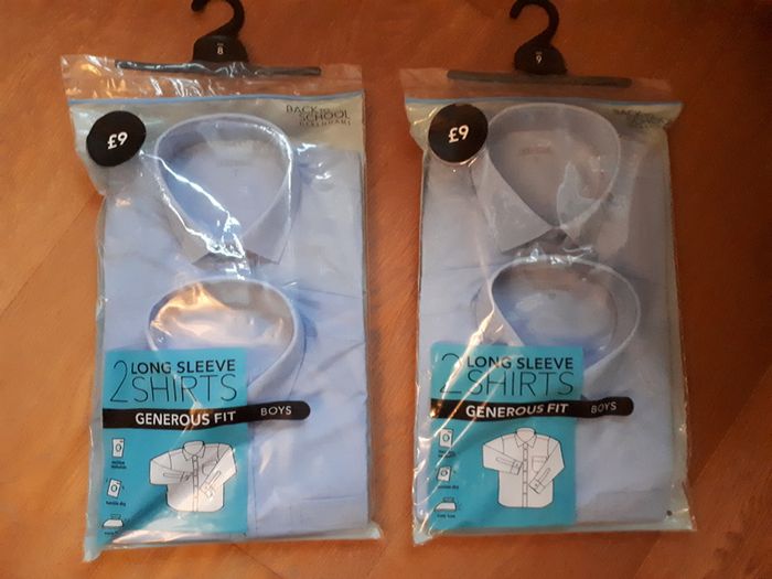 Boys School Shirts Age 8 and 9 - Debenhams