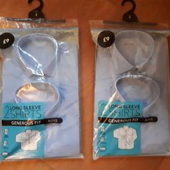 Boys School Shirts Age 8 and 9 - Debenhams