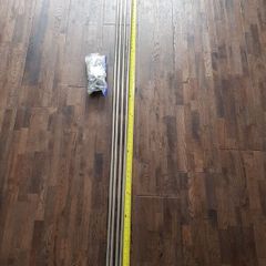 Double curtain pole