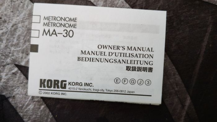 Korg MA-30 Digital Metronome