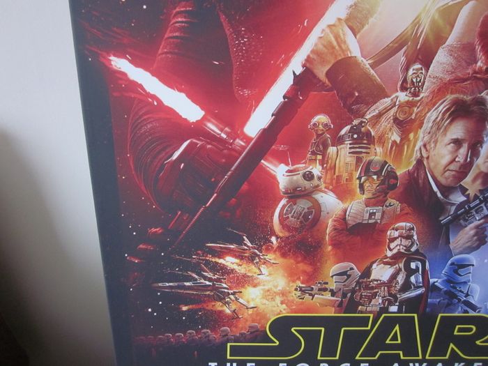 Large Star Wars The Force Awakes Print on Canvas Poster New