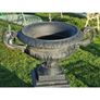 Urn Large Handles and Pedestal Black CH-R-102-B Image 4