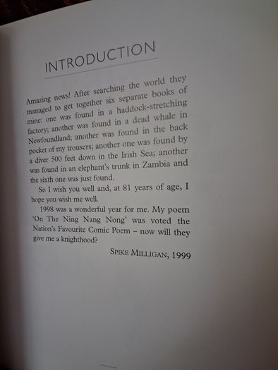 Spike Milligan / A Children's Treasury of Milligan/ 1st.Ted Smart ed. 1999