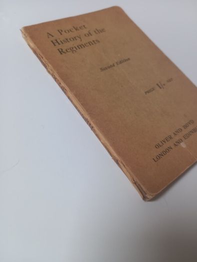 SALE!  A Pocket History Of The Regiments by Lieutenant Charles Lamb, 2nd edition, 1917