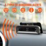 RV Tire Pressure Monitoring System, 7.3-87 PSI Trailer TPMS, Universal Wireless Car Alarm System, Waterproof TPMS Sensors Set with Solar Charge, 4 Sensors, 5 Alarm Modes, and Real-time Display Image 4