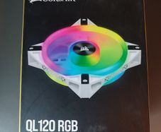 3x Corsair white QL120 LED Fans Set inc. hub (white fans)