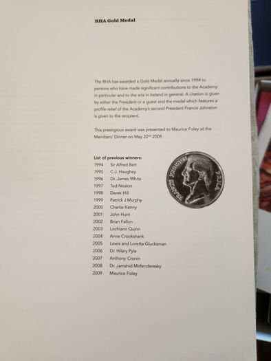 Royal Hibernian Academy 179th  Annual Exhibition Catalogue 2009. First Edition Large Volume Paperback In Very Good Condition.