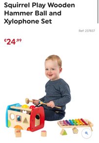 Wooden Shape sorter and xylophone