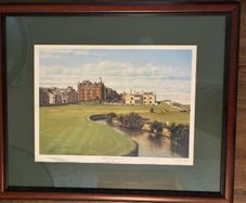 Graeme W. Baxter Signed Golf Print, Swilcan Burn, St Andrews (Framed)
