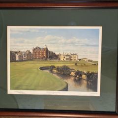 Graeme W. Baxter Signed Golf Print, Swilcan Burn, St Andrews (Framed)