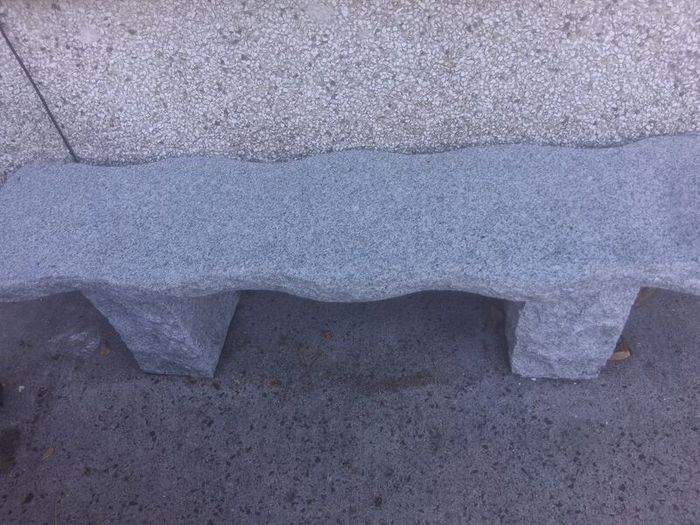 granite garden bench