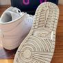 Air Jordan 1 Mid Triple White Size UK 8.5 (EUR 43) Image 8