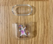 Unicorn clear AirPods 2 case cover