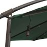 Hanging Parasol with LED Lighting 300 cm Green Metal Pole Image 5