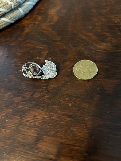 silver brooch