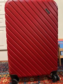 Luggage suitcase red large