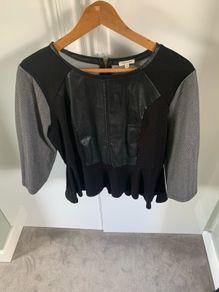 River Island Top - Grey /Black - New