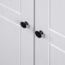 3-Door Wardrobe White 118x50x171.5 cm Pine Panama Range Image 4