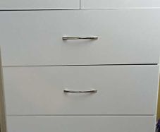 Modern White 5-Drawer Chest of Drawers (Navan Furniture Store)