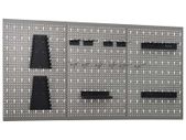 Wall-mounted Peg Boards 3 pcs 40x58 cm Steel