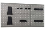 Wall-mounted Peg Boards 3 pcs 40x58 cm Steel