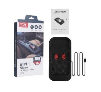 3 in 1 Silicon Wireless Car Charger & Phone mount