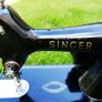 Vintage Singer  Electric Sewing Machine 1950s -Classic Black Enamel (still works) Image 3