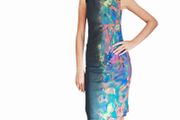 Karen Millen 'Oil Shimmer' abstract sheath dress