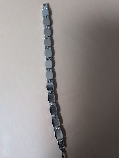 Silver & Blue/Grey  Stone Bracelet. New. Costume Jewellery.
