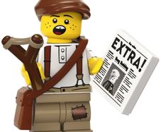 LEGO Minifigure - Newspaper Kid - Collectible Minifigures Series 24