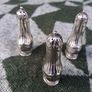 3 X Victorian Tiffany Sterling Silver Salt Shakers(Circa 1880) Image 5