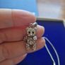 Vintage Silver Teddy bear Necklace Image 5
