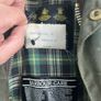 Vintage Barbour A100 Bedale 1990s sage green wax jacket Image 9