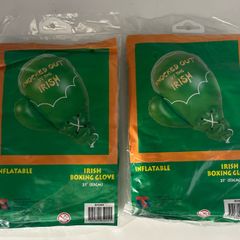 Pair of Irish Inflatable Irish Boxing Gloves 21inches / 53cm