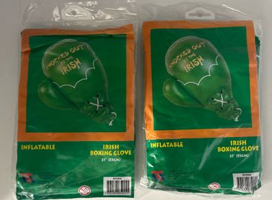 Pair of Irish Inflatable Irish Boxing Gloves 21inches / 53cm