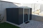 Metal Garden Shed with metal   Foundation  8.5 x 6.7 x 5.9 ft (LxDxH)"