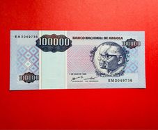 Angola. 100000  KWANZAS  1995 Pick  139.  ( Uncirculated )